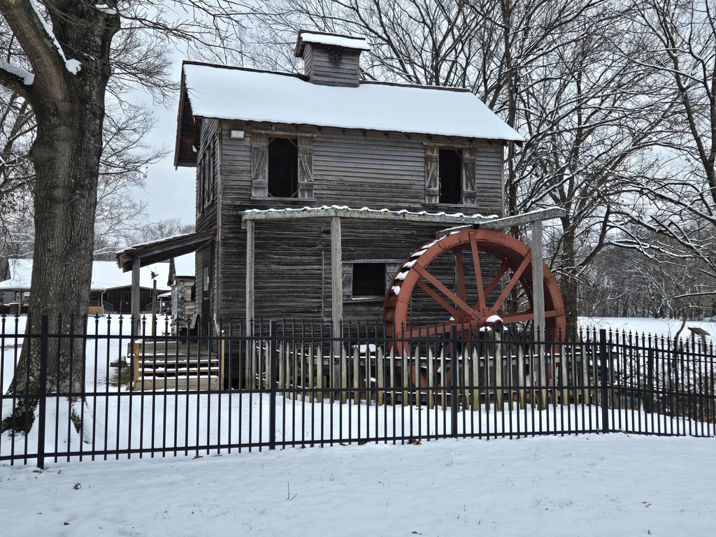 Winter Serenity at Cannonsburgh Grist Mill Canvas Print