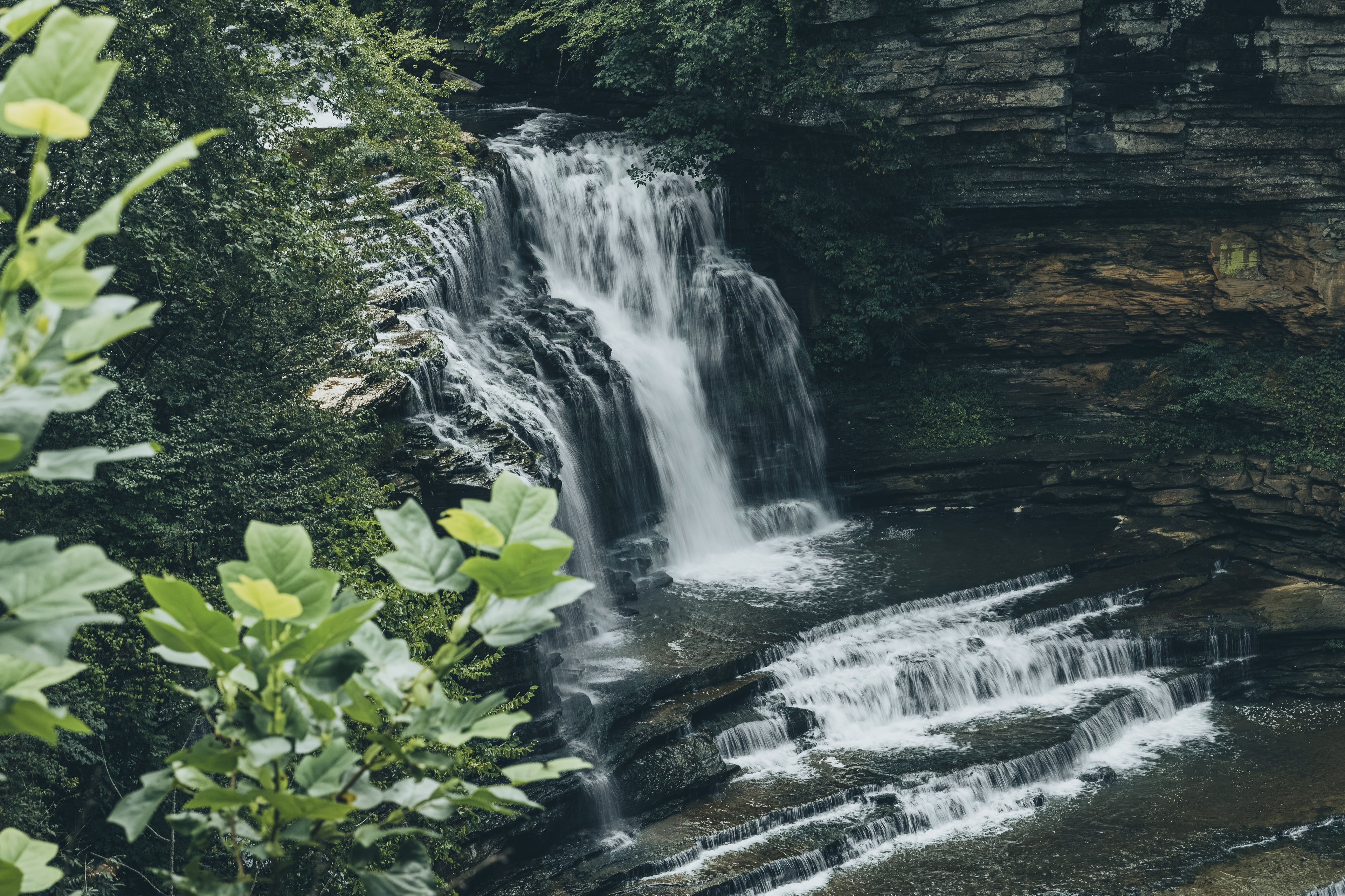Cascading Falls – Fine Art Canvas Print